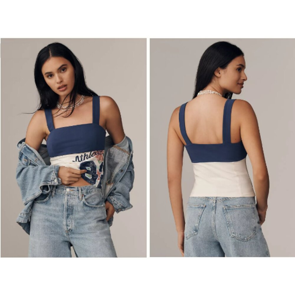 ANTHROPOLOGIE Reworked Sporty Tank Top